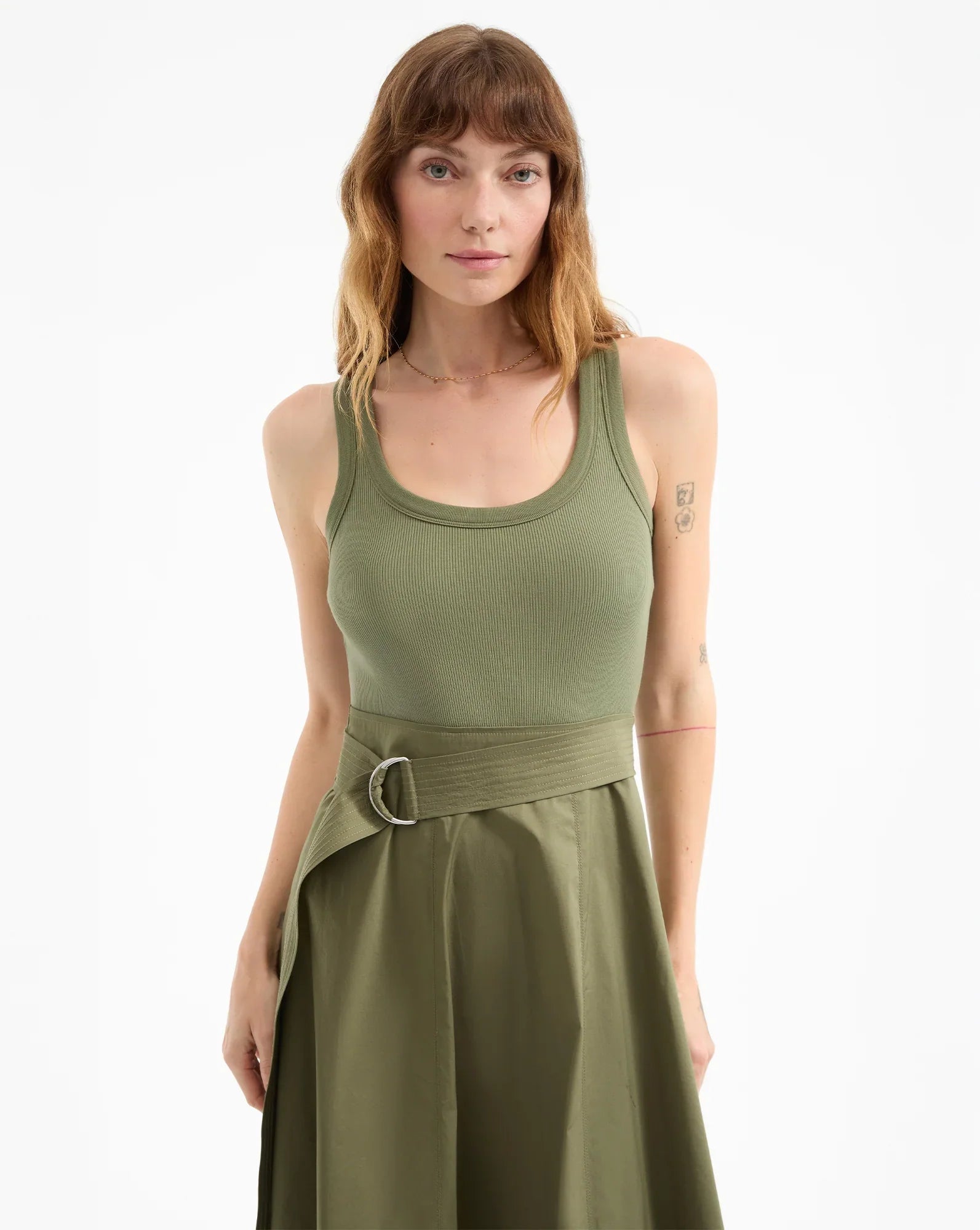 Ennis Belted Midi Dress
