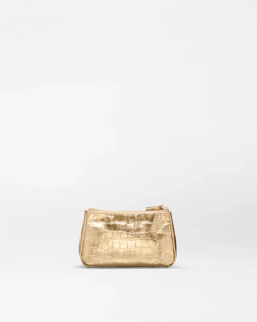 Gold Croc Effect Small Luna Cosmetic