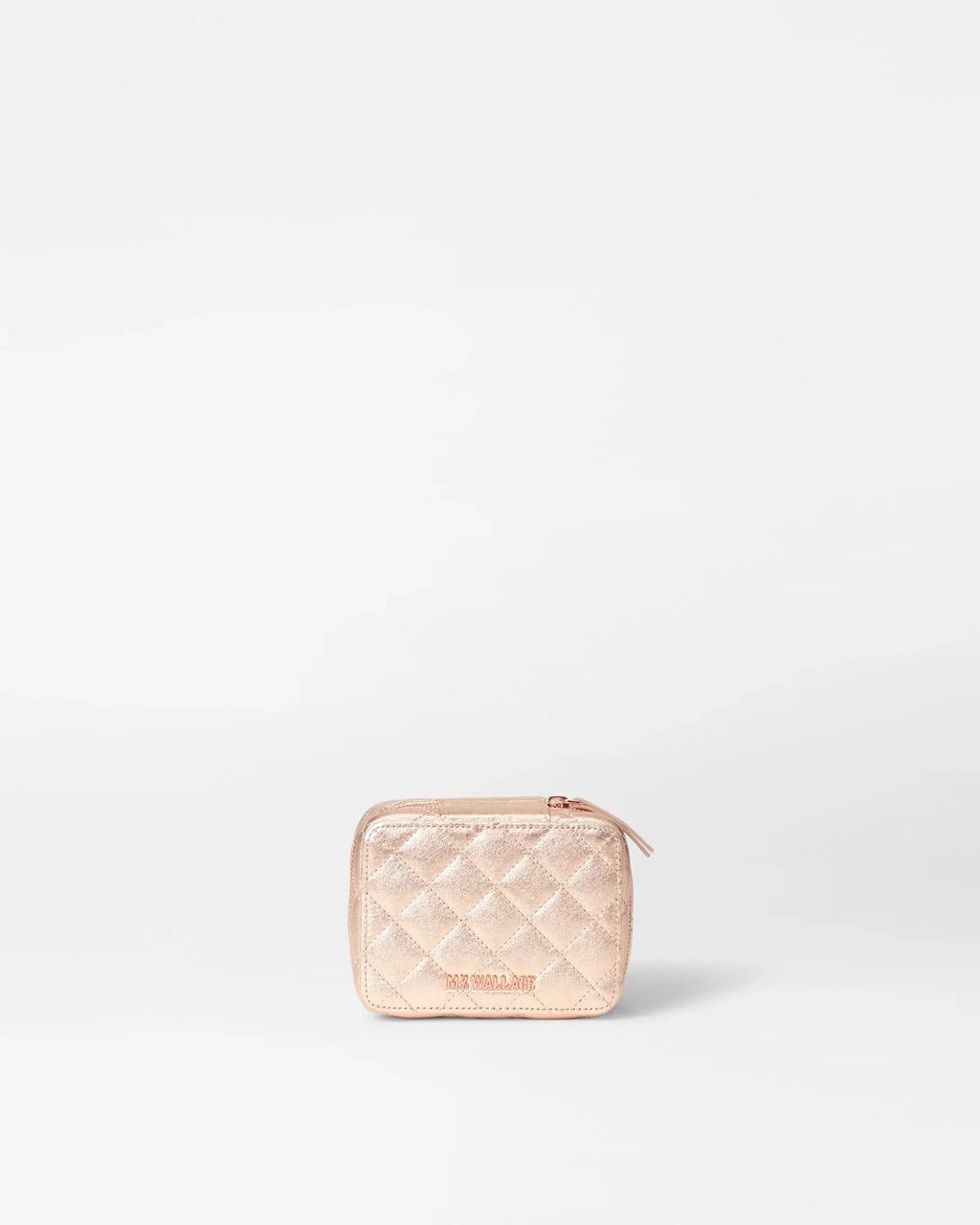Rose Gold Metallic Leather  Jewelry Box
