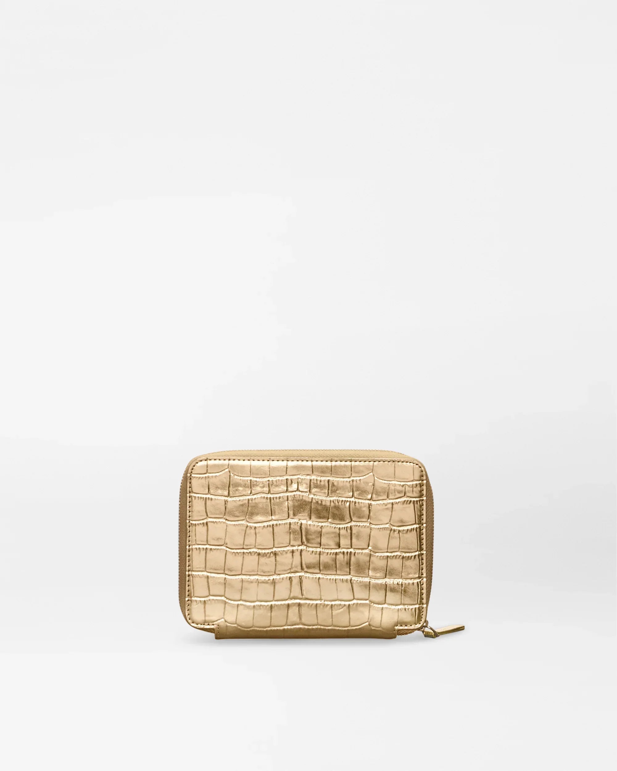 Gold Croc Effect Passport Organizer