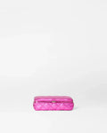 Hot Pink Metallic Leather Medium Retro Frame Case