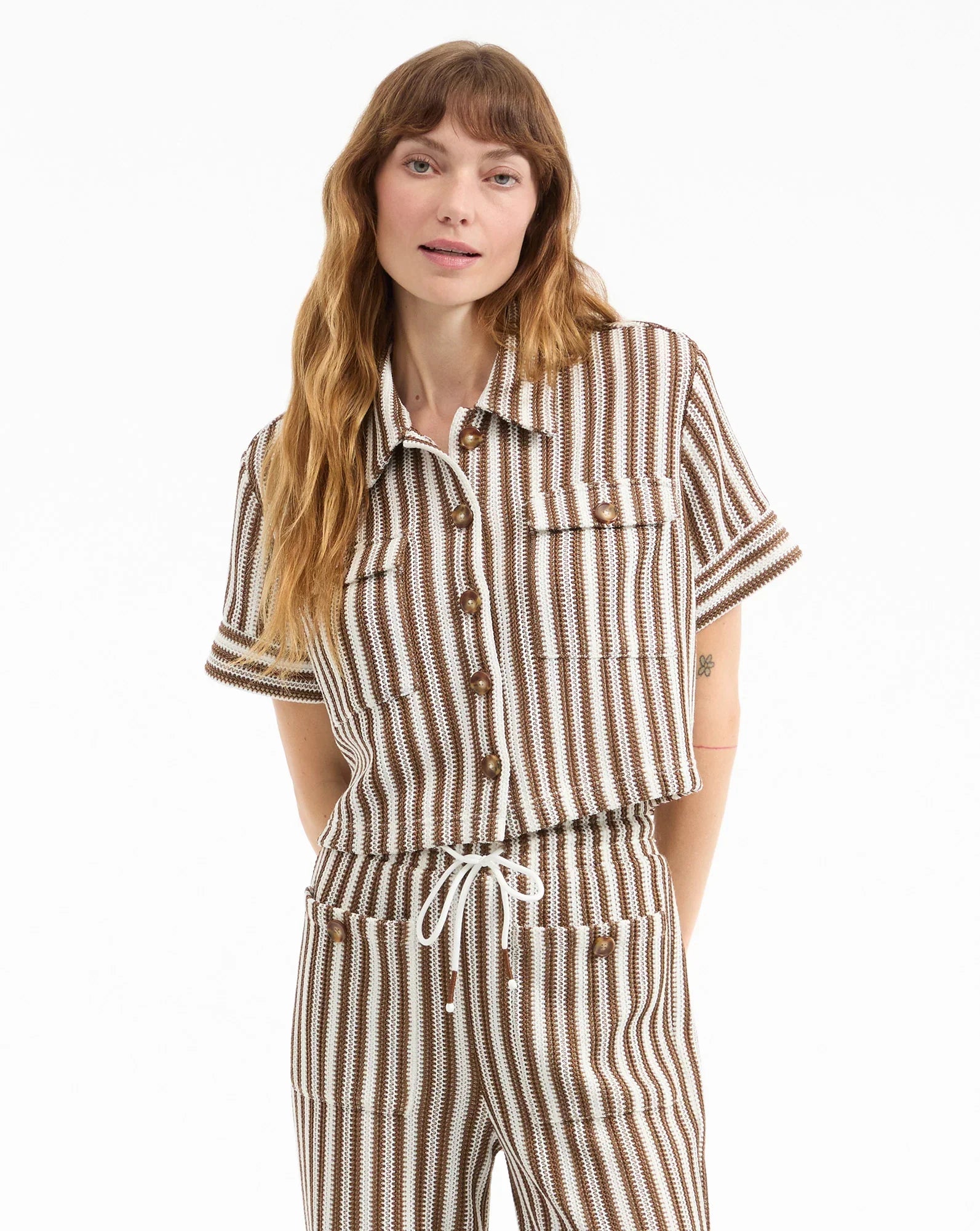 Bouvier Knit Button-Down Shirt