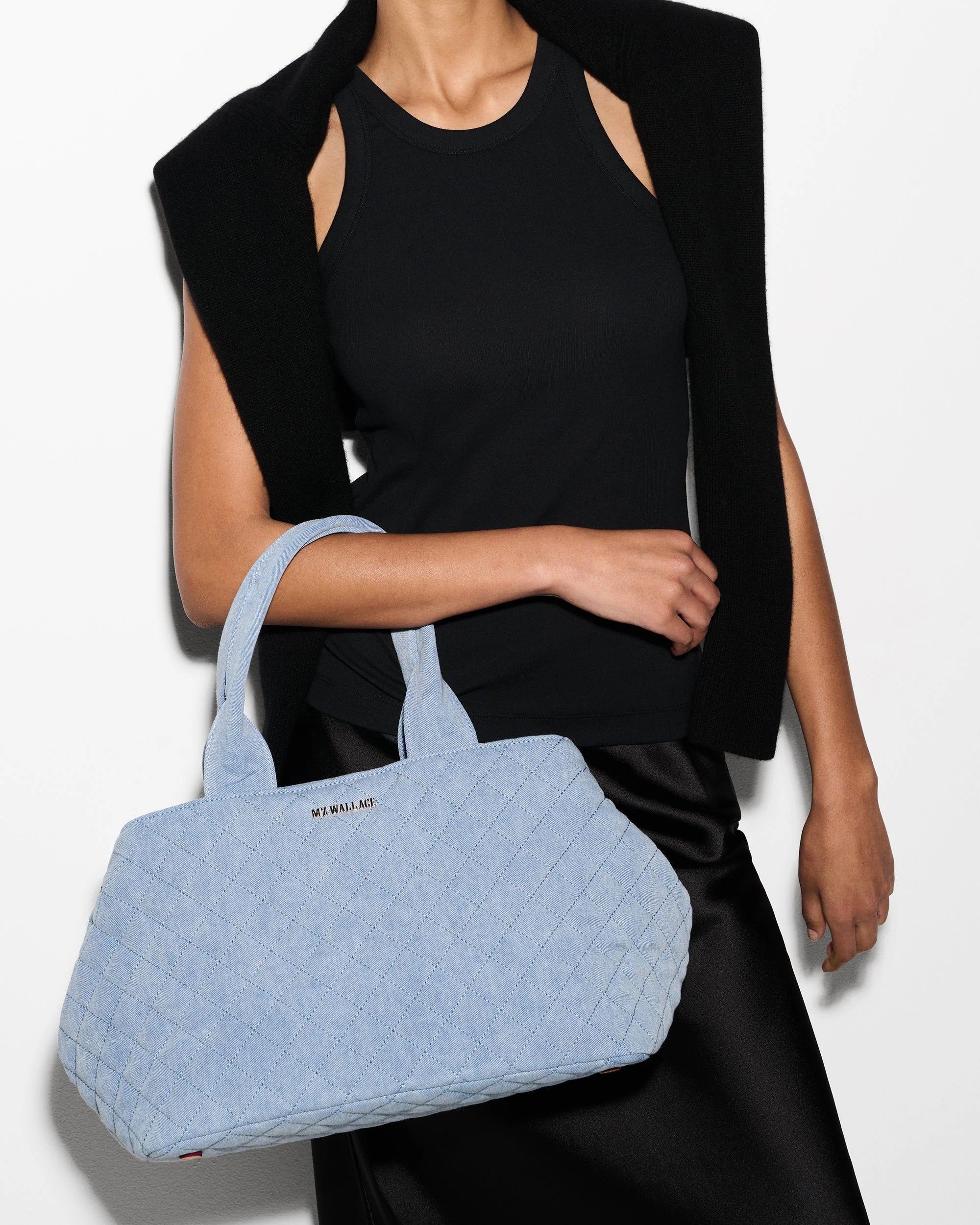 True Light Denim Medium Metro City Tote