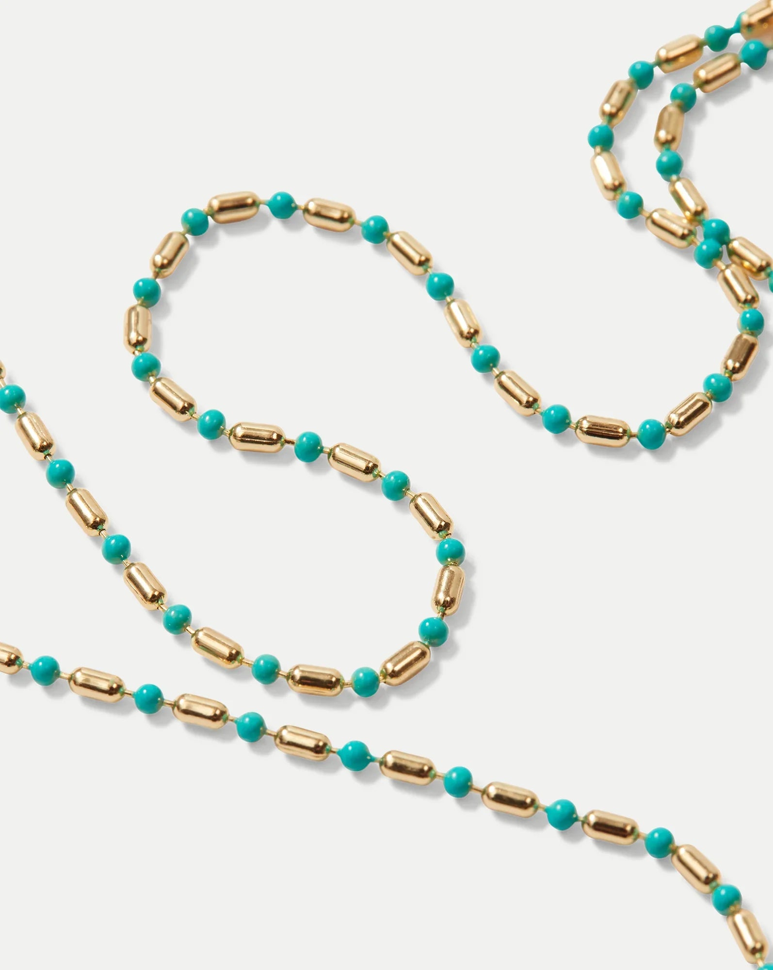 Enamel Bead Chain Necklace