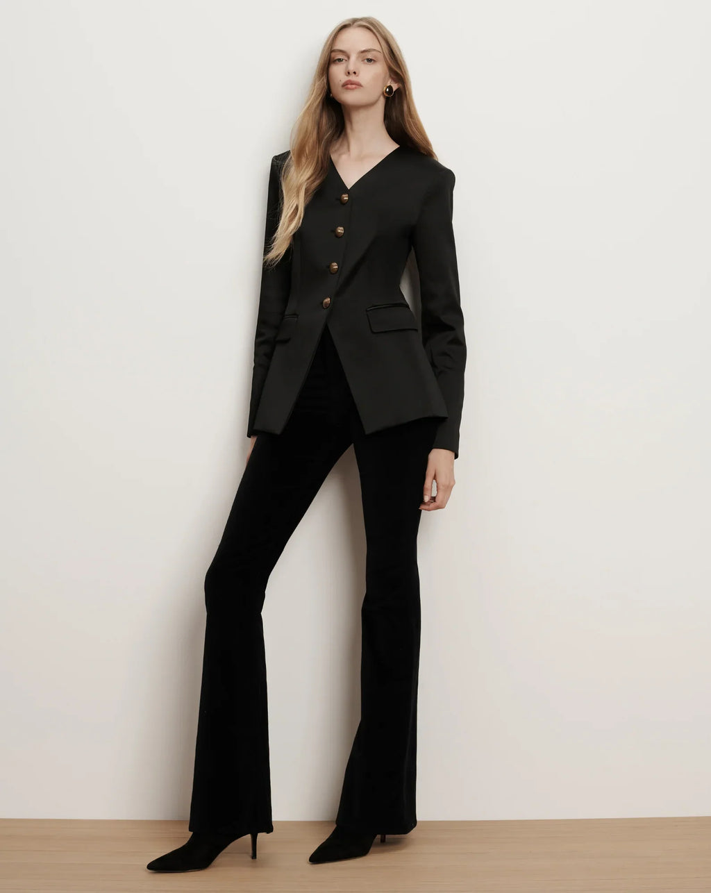 Cynthia Satin Tailored Jacket