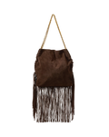 Large Fringe Veronica Beard Slouch Bag