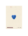 Blue Heart Wish Card