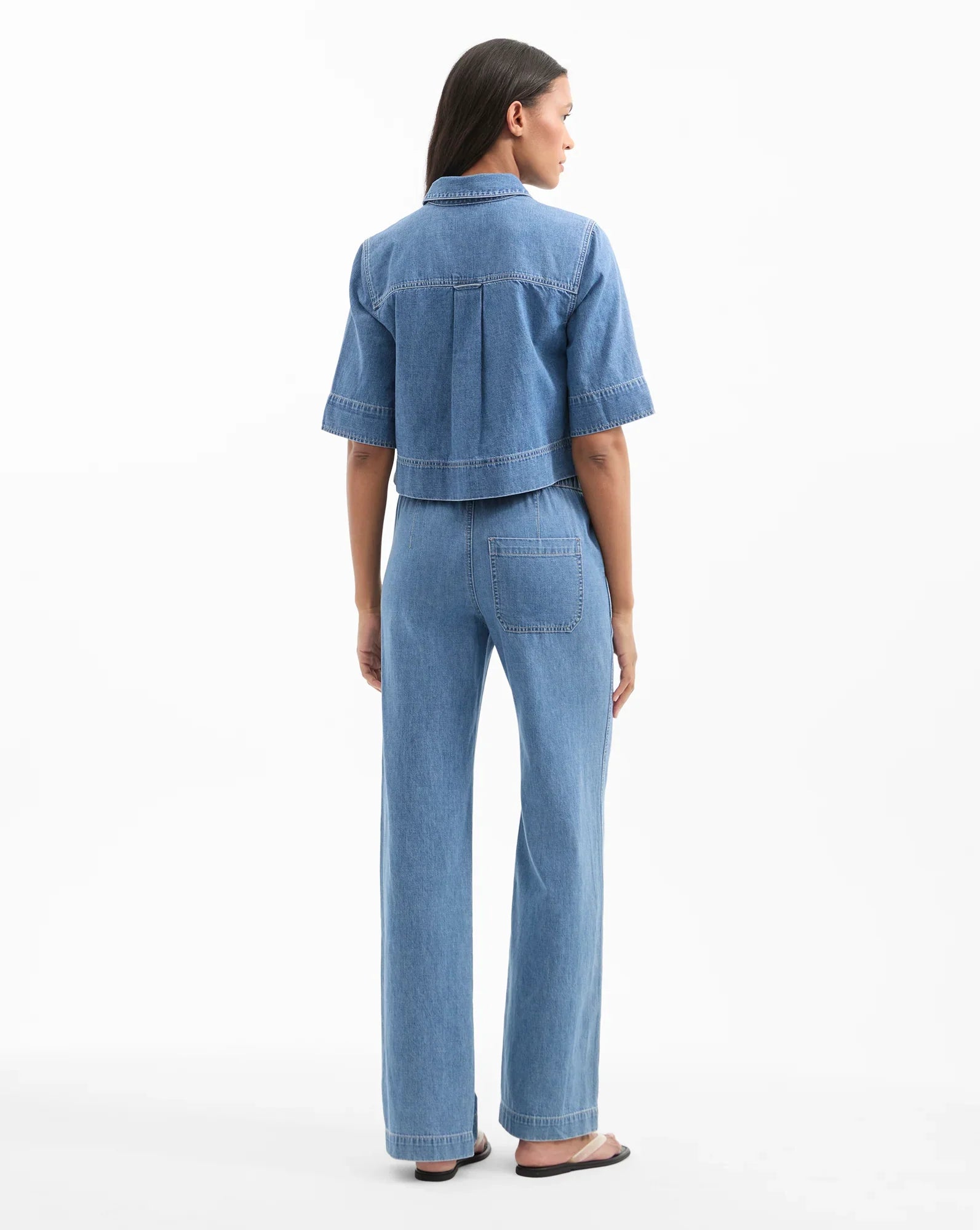 Spruce Denim Button-Down Shirt