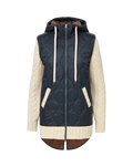 Barrows Knit-Sleeve Quilted Jacket