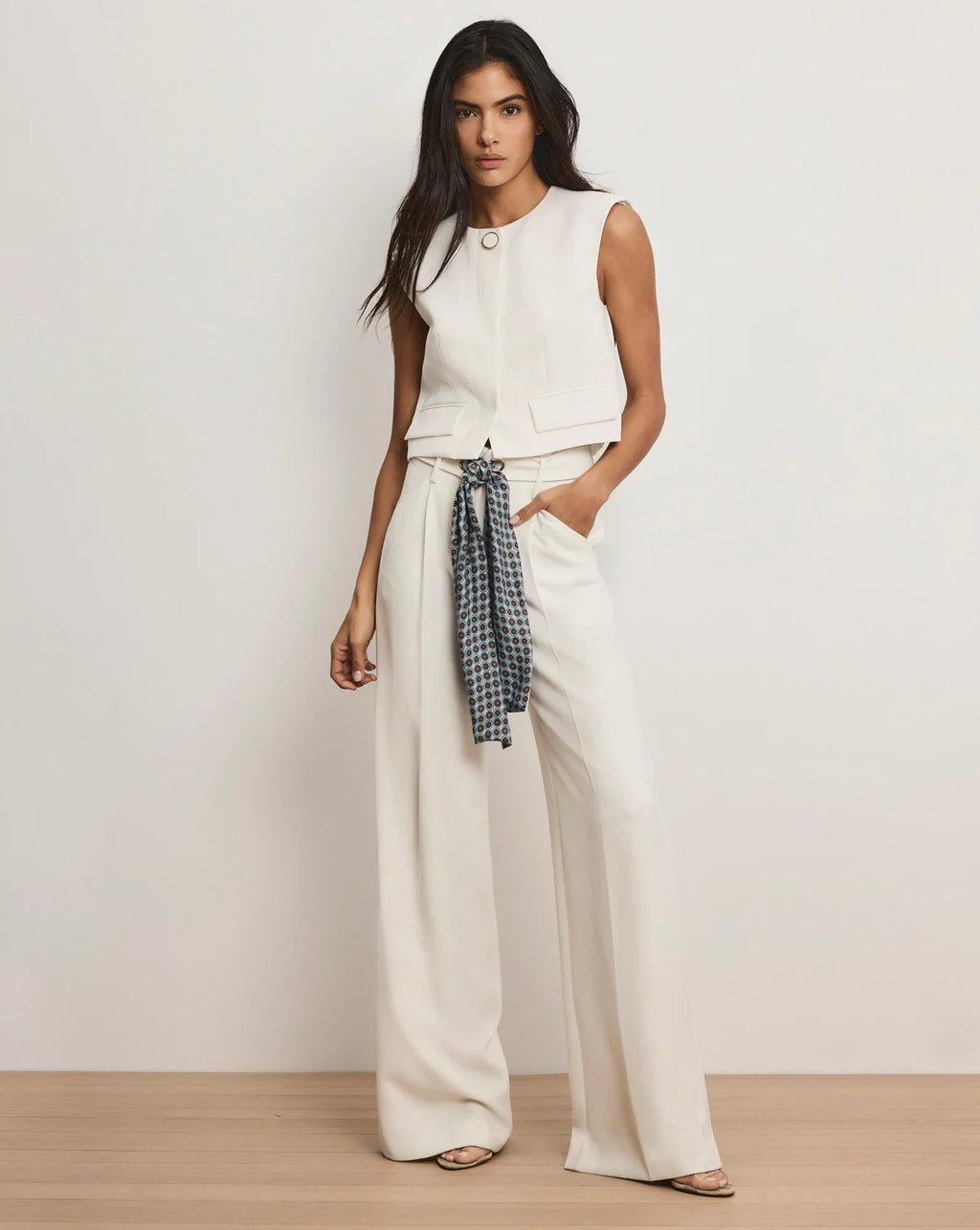 Tai Belted Wide-Leg Pant