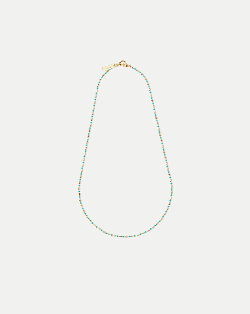 Enamel Bead Chain Necklace