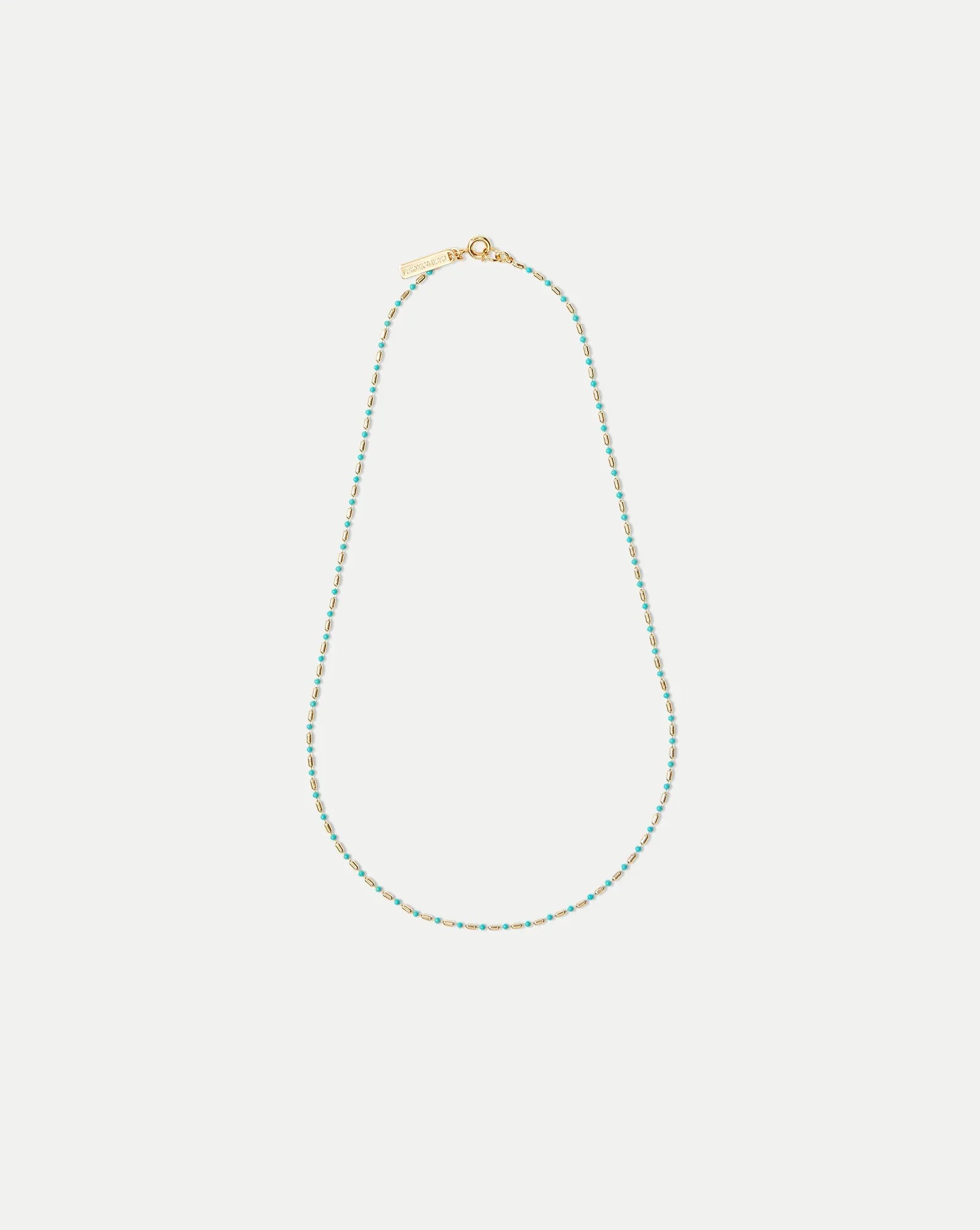 Enamel Bead Chain Necklace