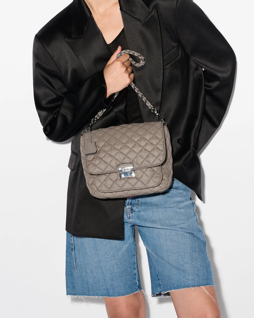 Morning Dove Medium Crosby Lock Crossbody