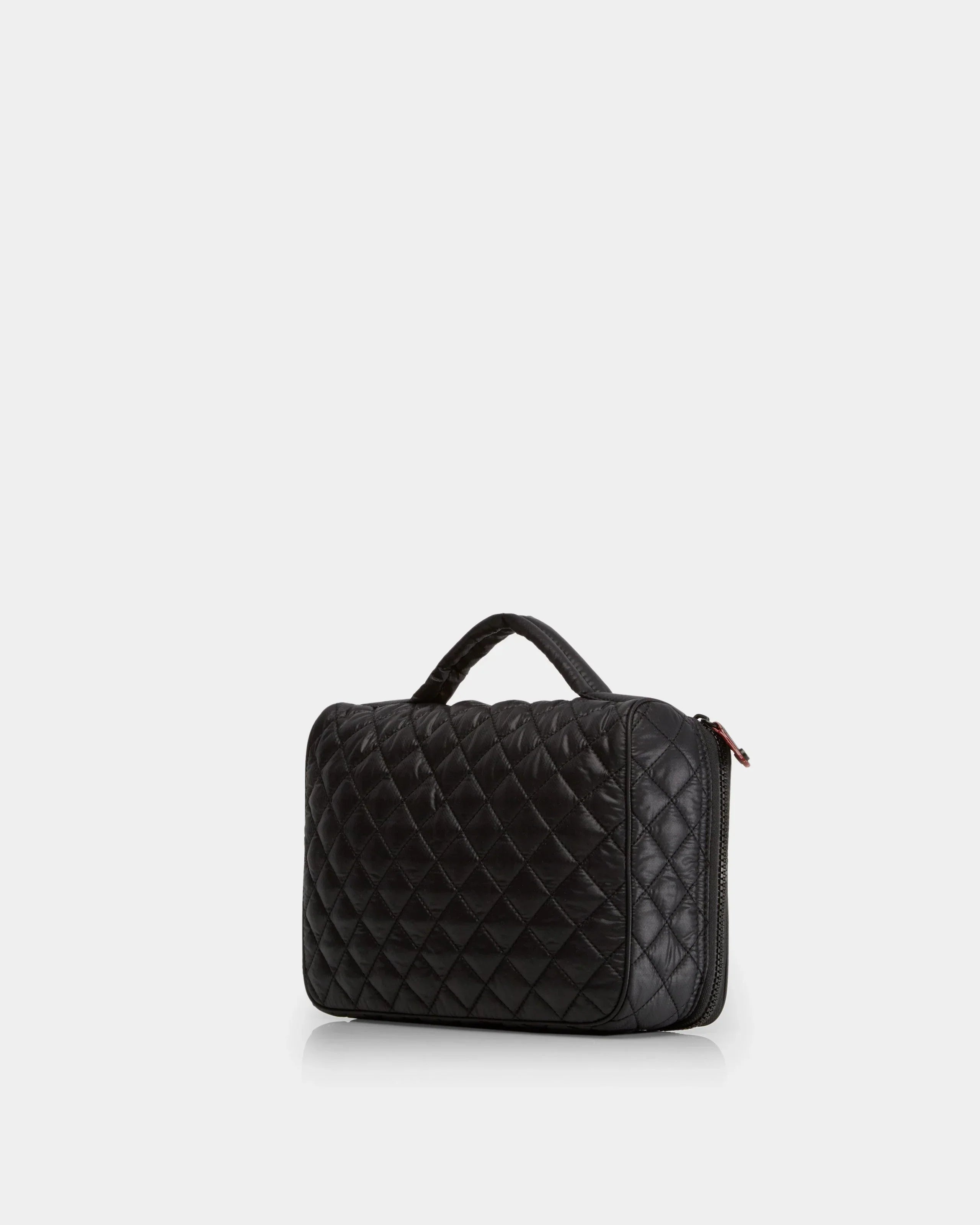 Black Zip Round Cosmetic