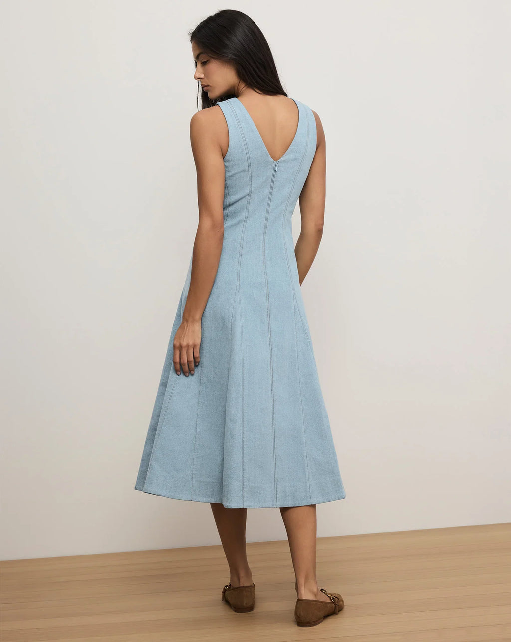 Lou Pleated Midi Dress