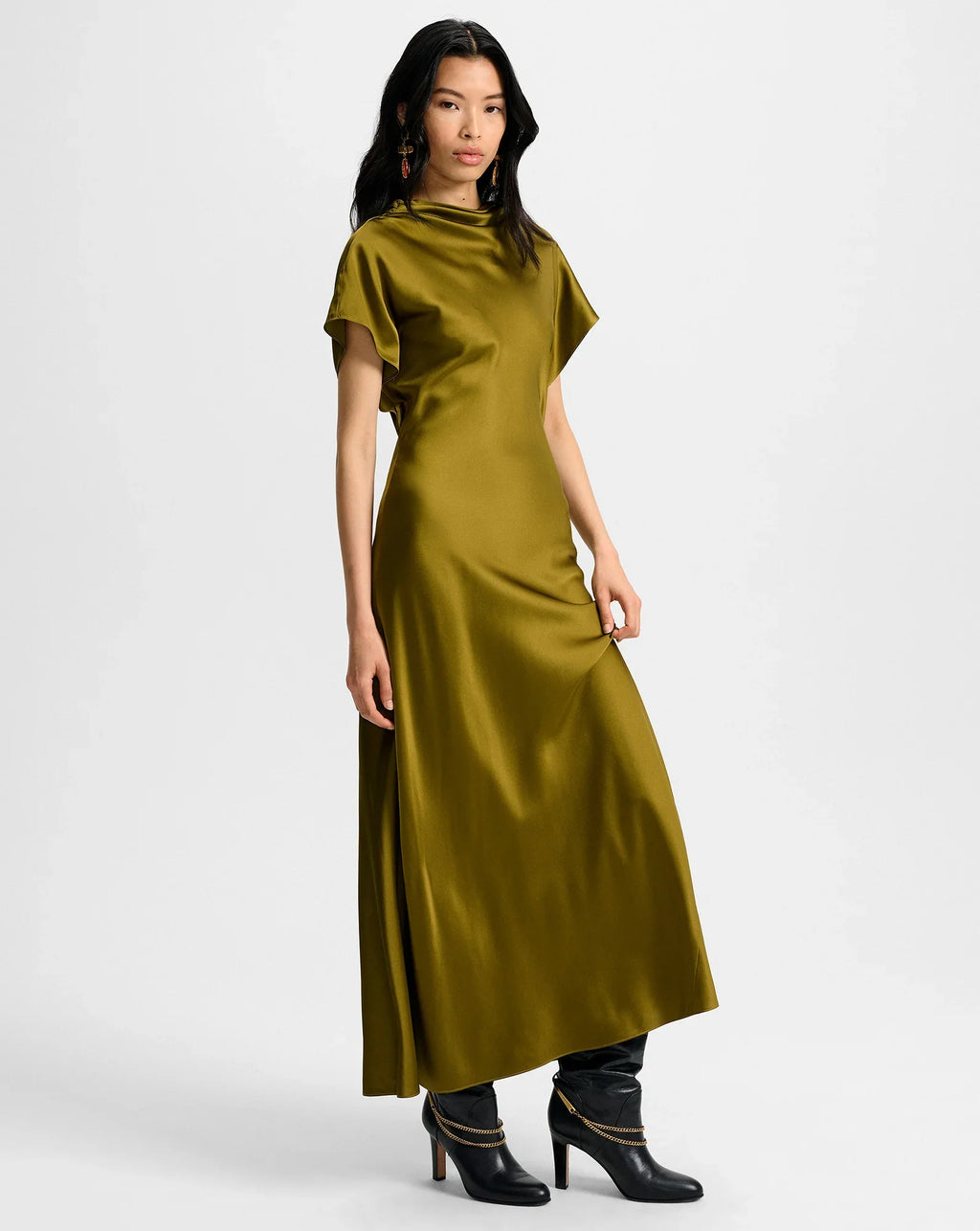 Redgrave Silk Midi Dress