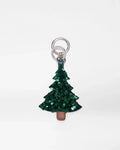 Multi Leather Christmas Tree Key Charm