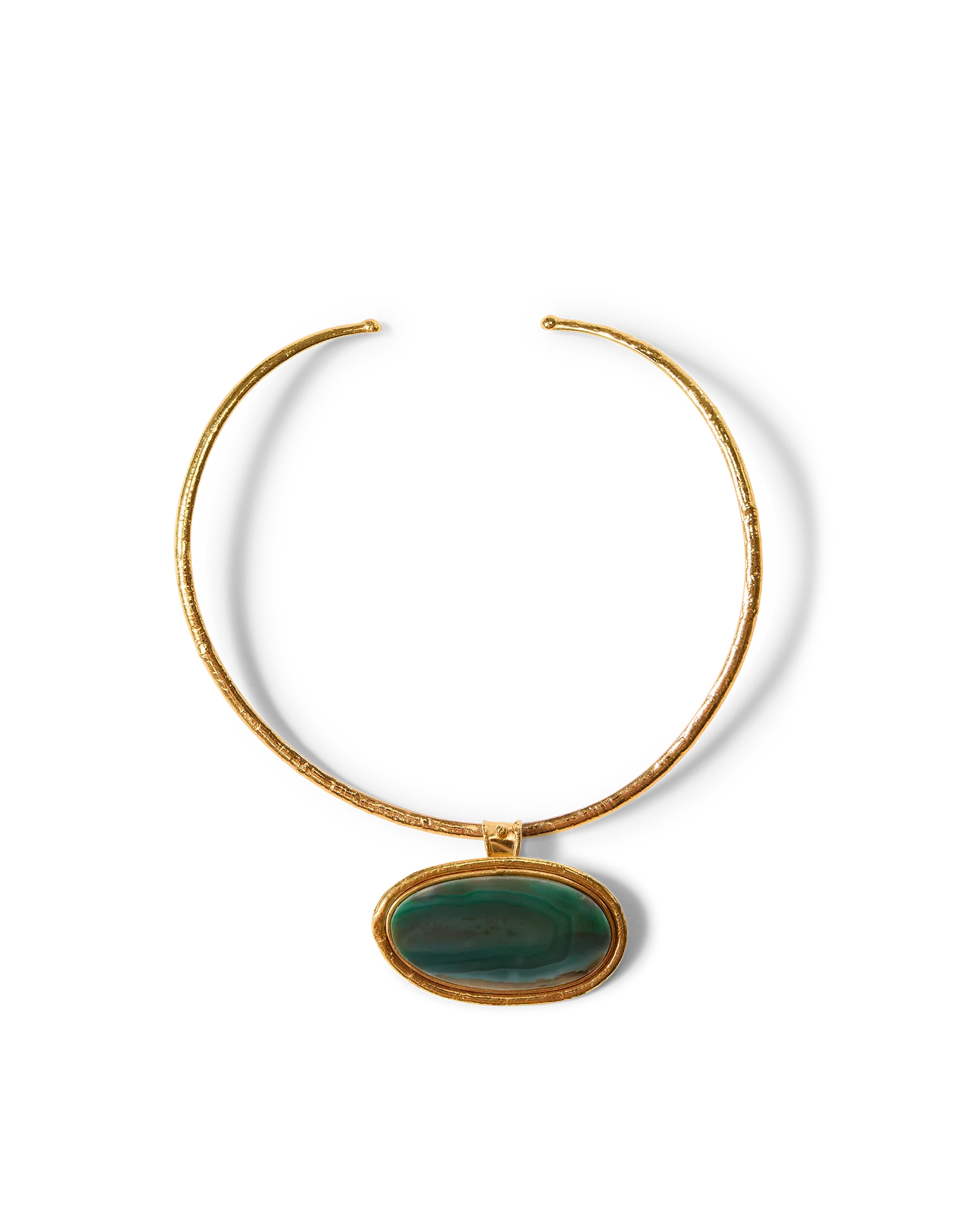 Dakota Green Agate Necklace