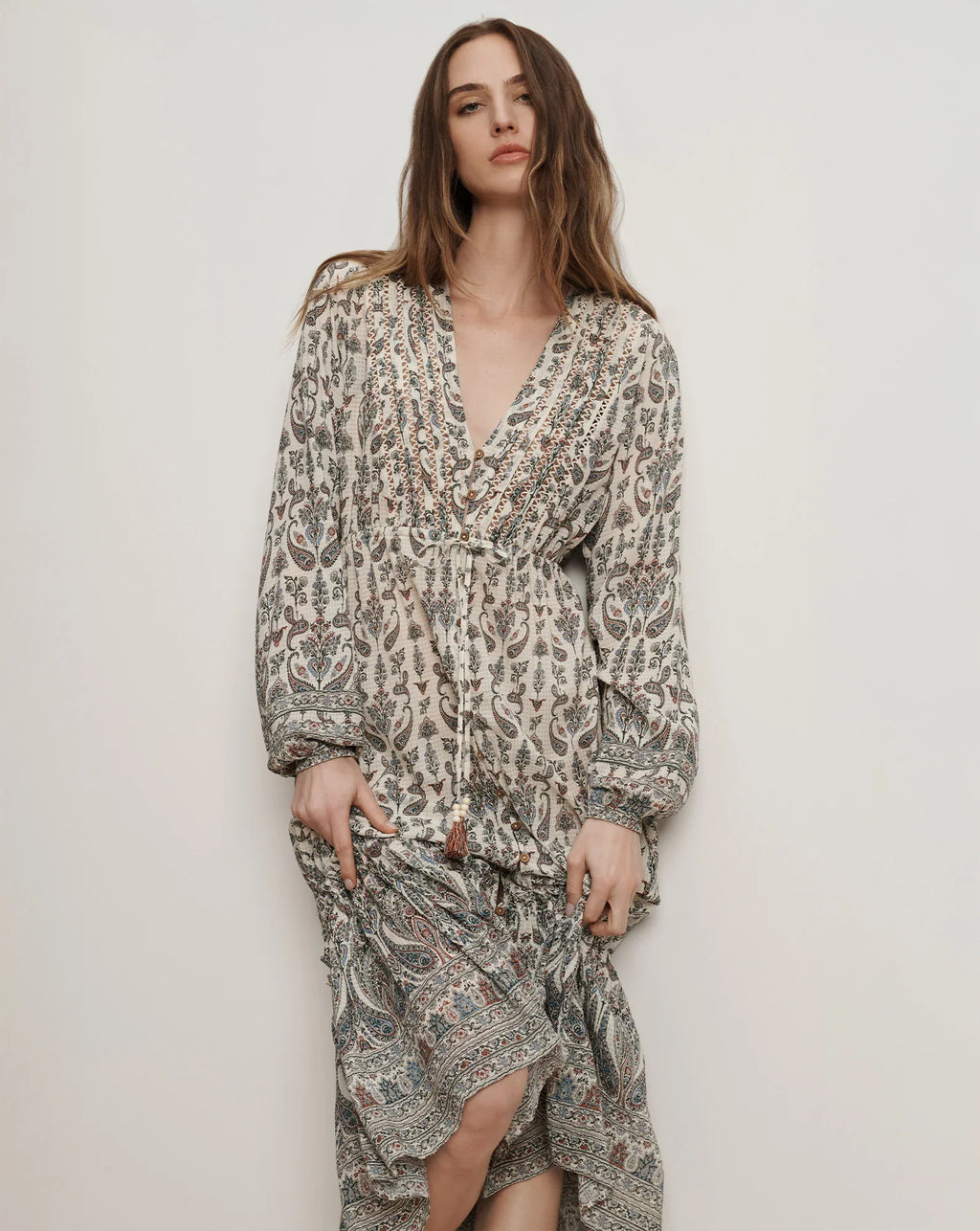 Vani Paisley Midi Dress