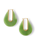 Resin Drop Hoop Earrings