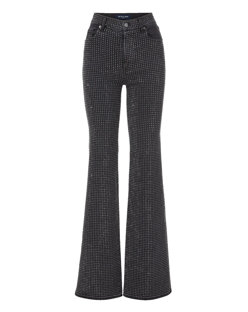 Crosbie Rhinestone Slim Wide-Leg Jean