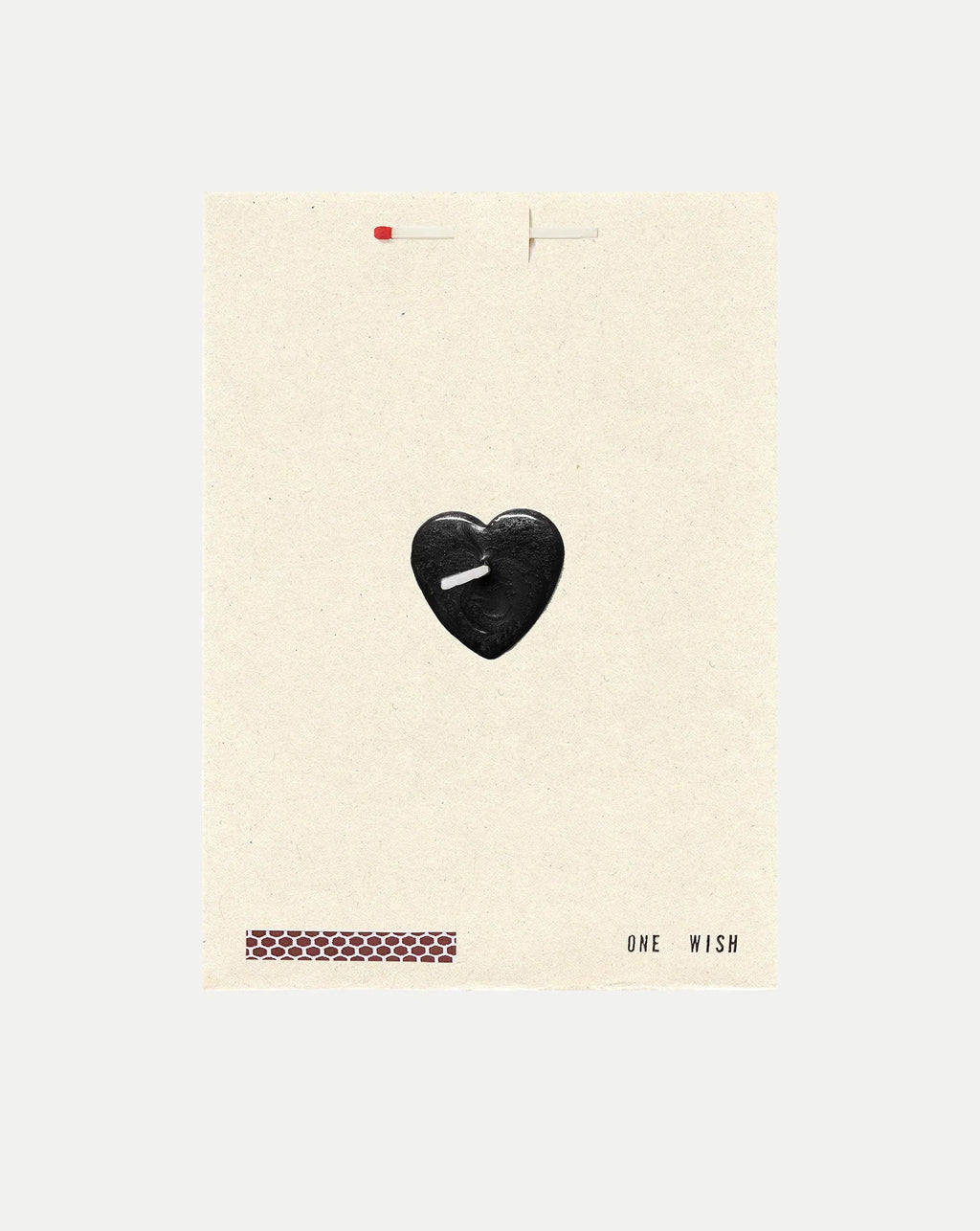 Black Heart Wish Card