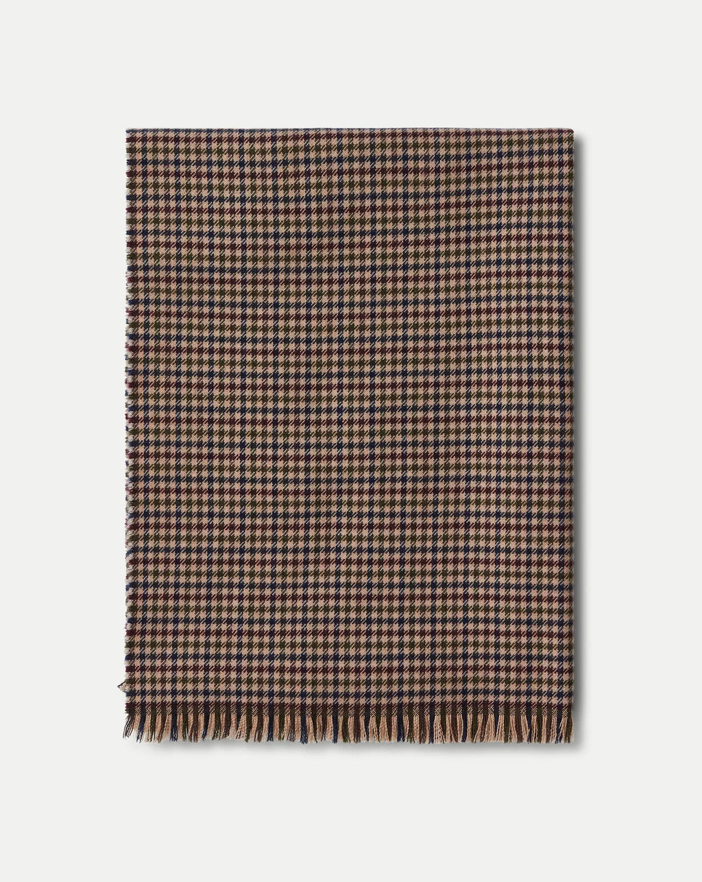 Houndstooth Wool Scarf