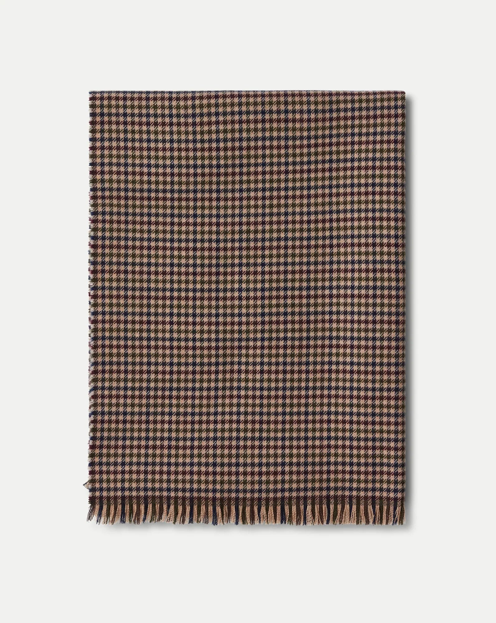 Houndstooth Wool Scarf