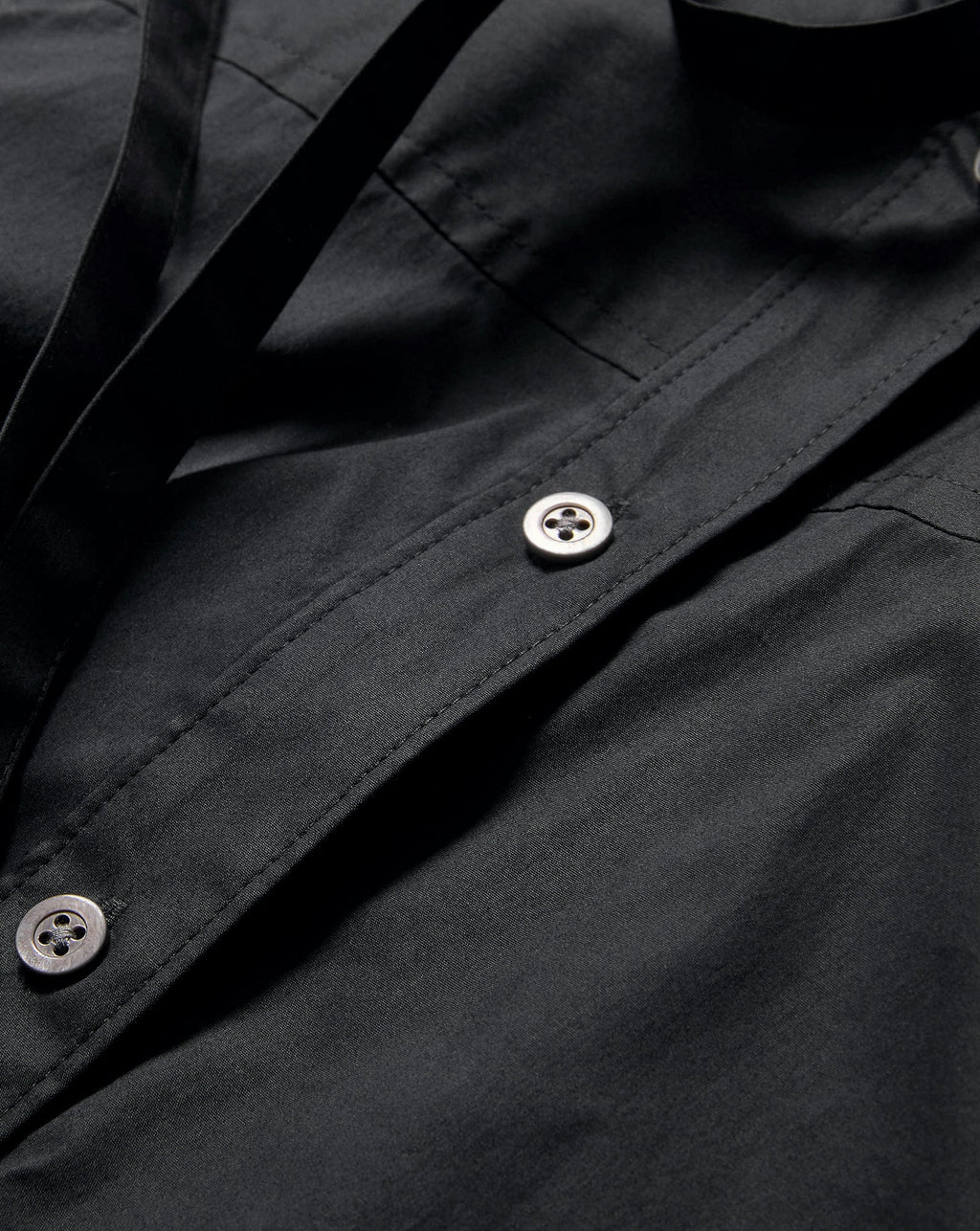 Joon Tie-Neck Button-Down Blouse