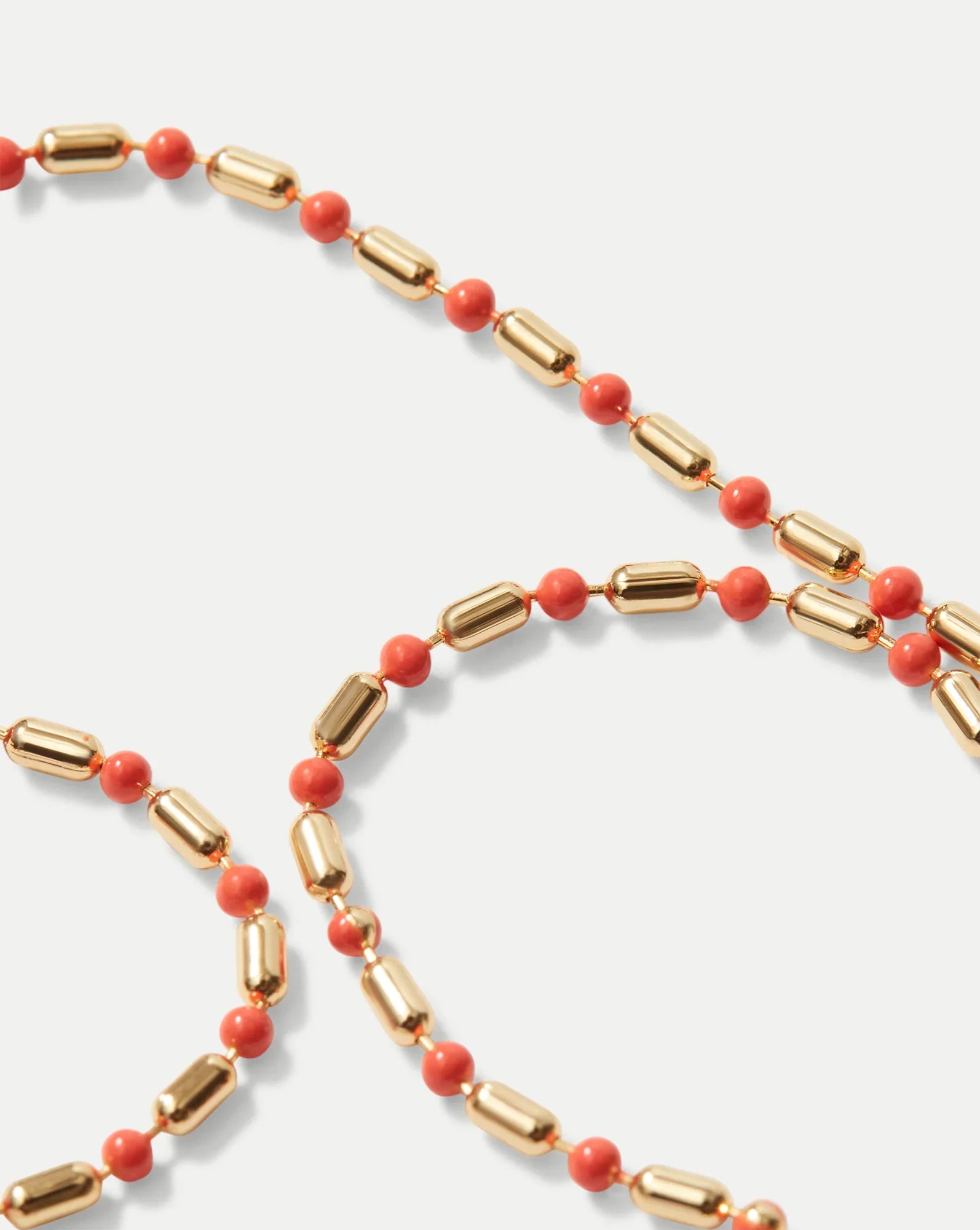 Enamel Bead Chain Necklace