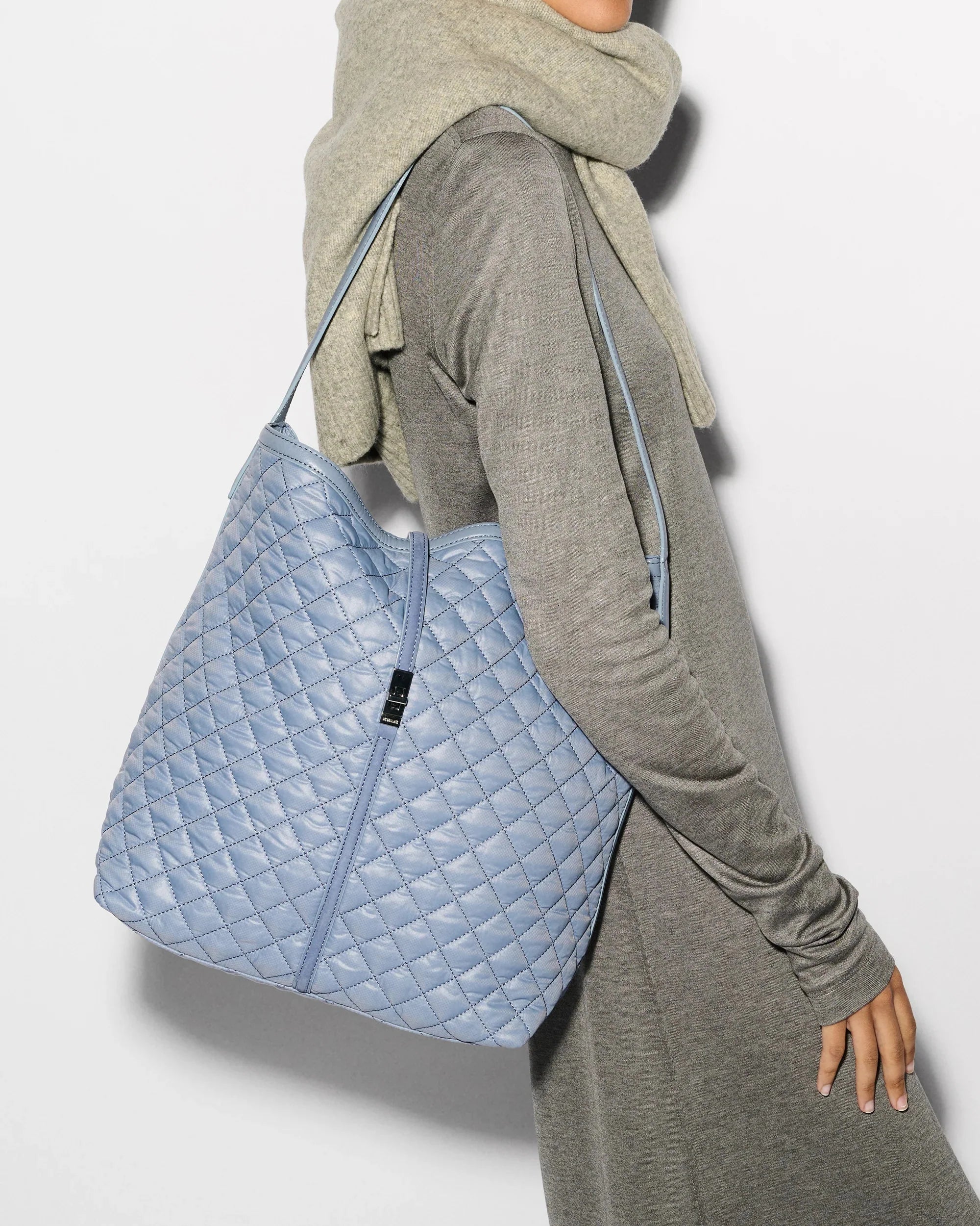 Stone Blue Large Astor Hobo
