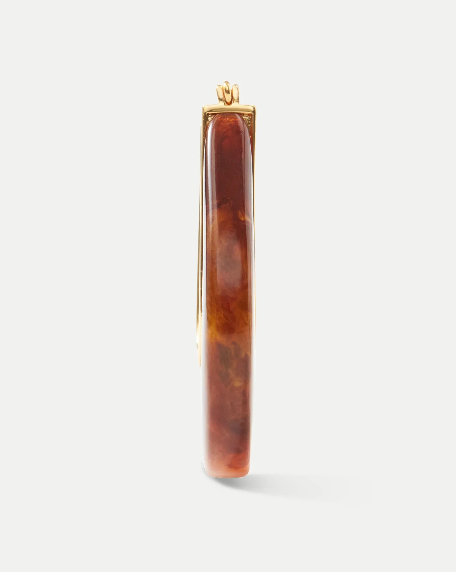 Resin Drop Hoop Earrings