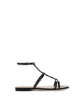 Marbella Lizard-Embossed Sandal