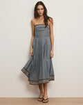 Lana Scarf-Print Midi Dress