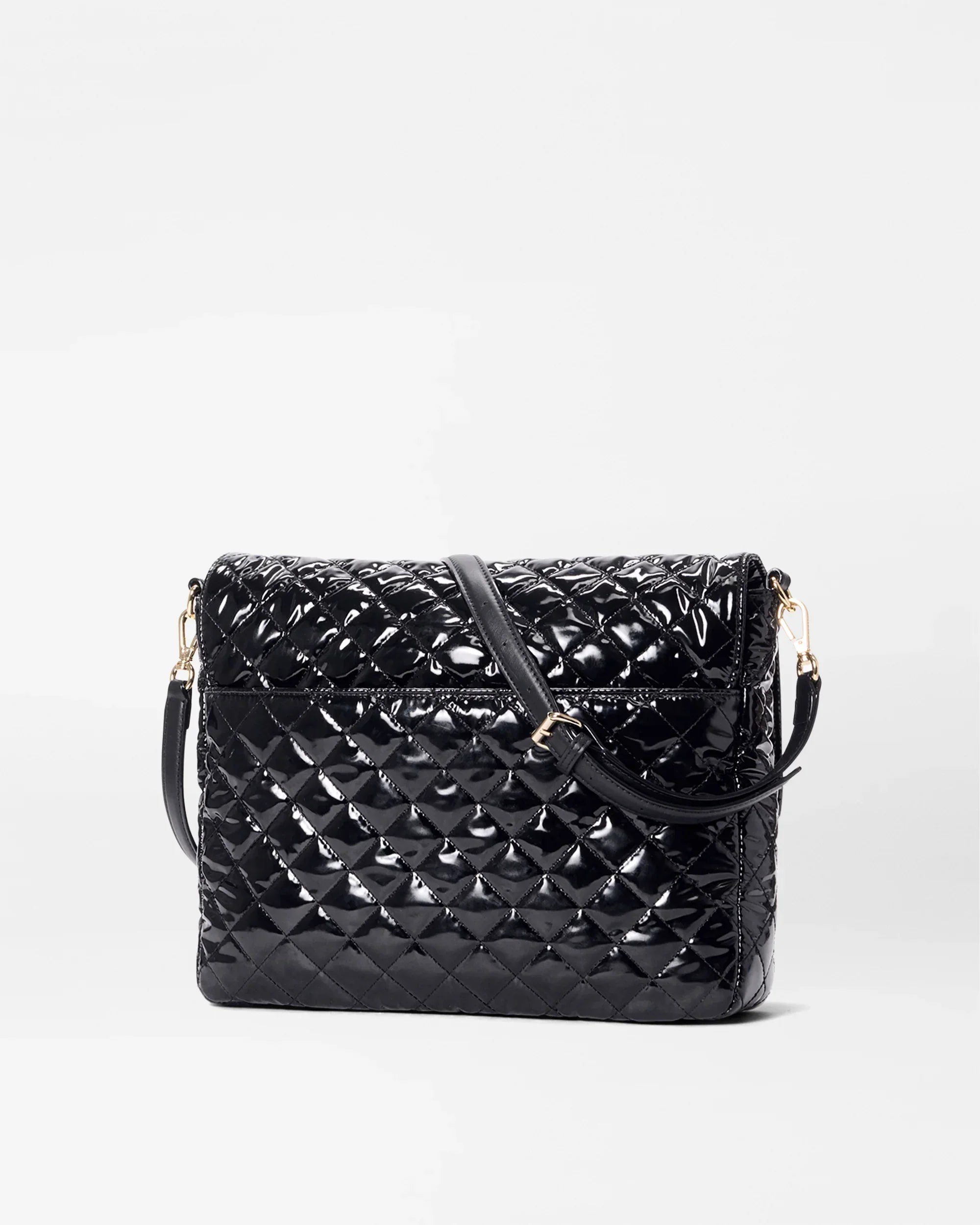 Black Lacquer Large Crosby Lock Crossbody
