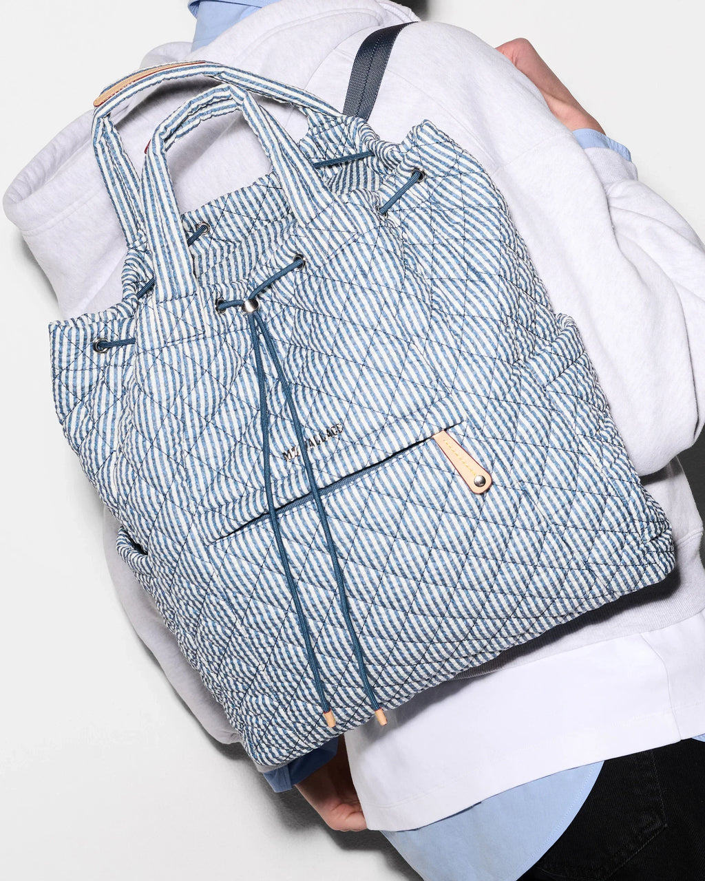 Seersucker Metro Convertible Backpack