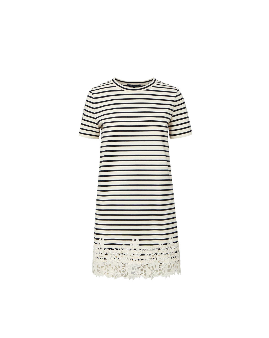Rhue Striped Lace Mini Dress