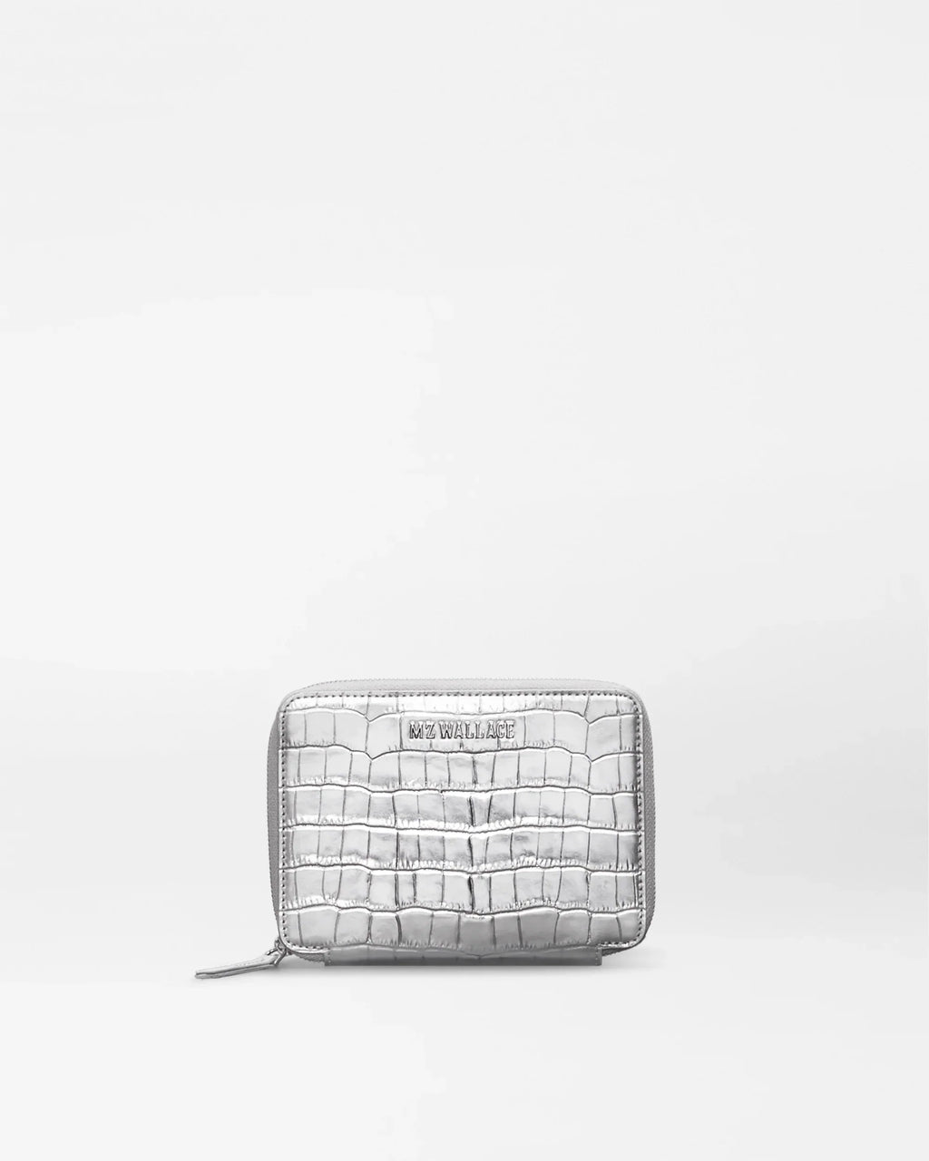 Silver Croc Effect Passport Organizer