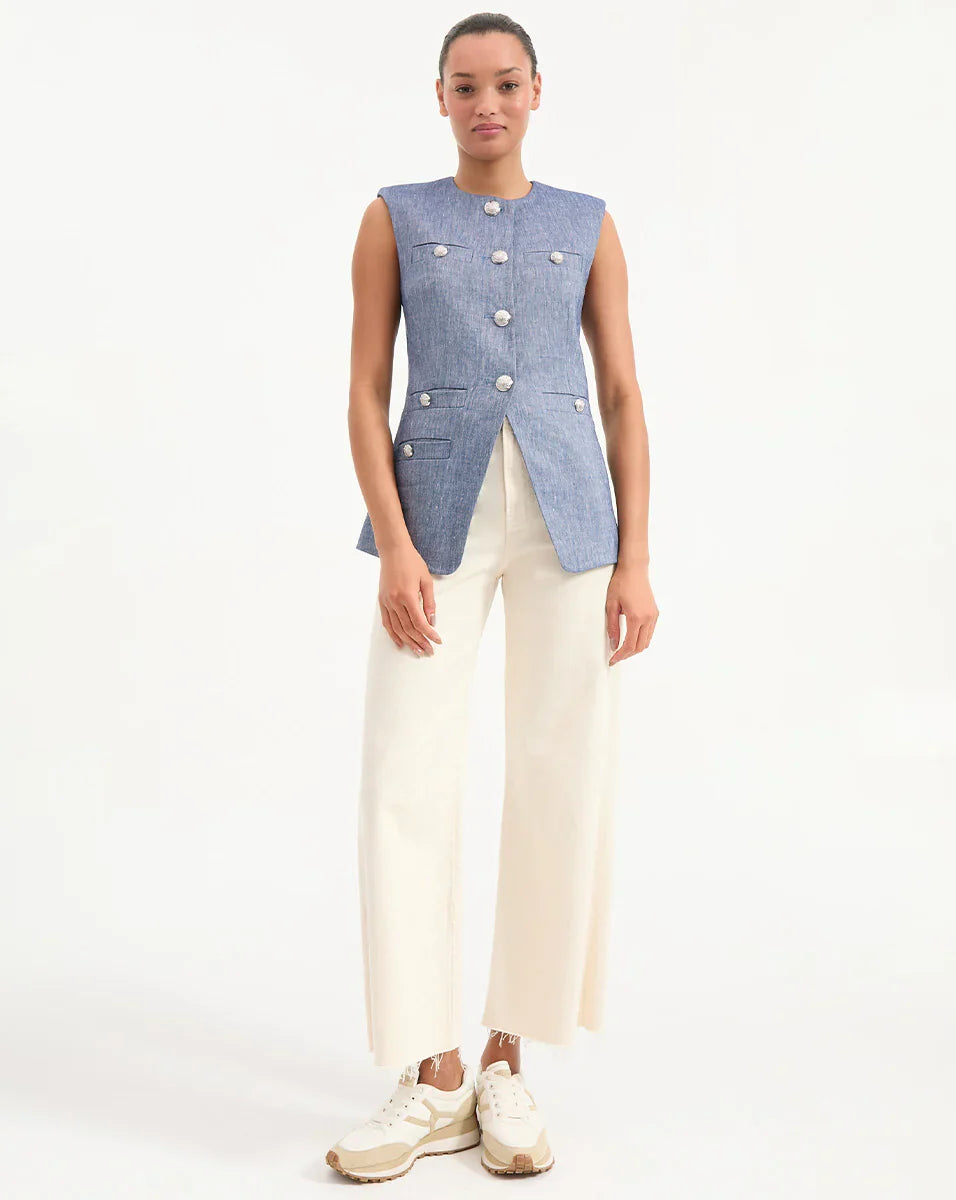 Tamara Linen Vest