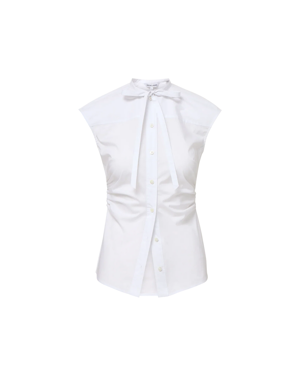 Joon Tie-Neck Button-Down Blouse