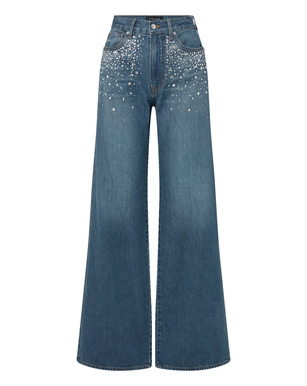 Kasey Crystal Wide-Leg Jean
