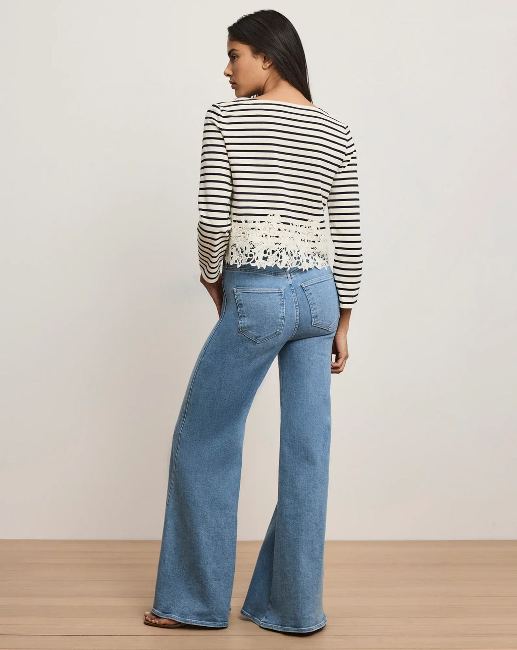 Hovey Striped Lace T-Shirt