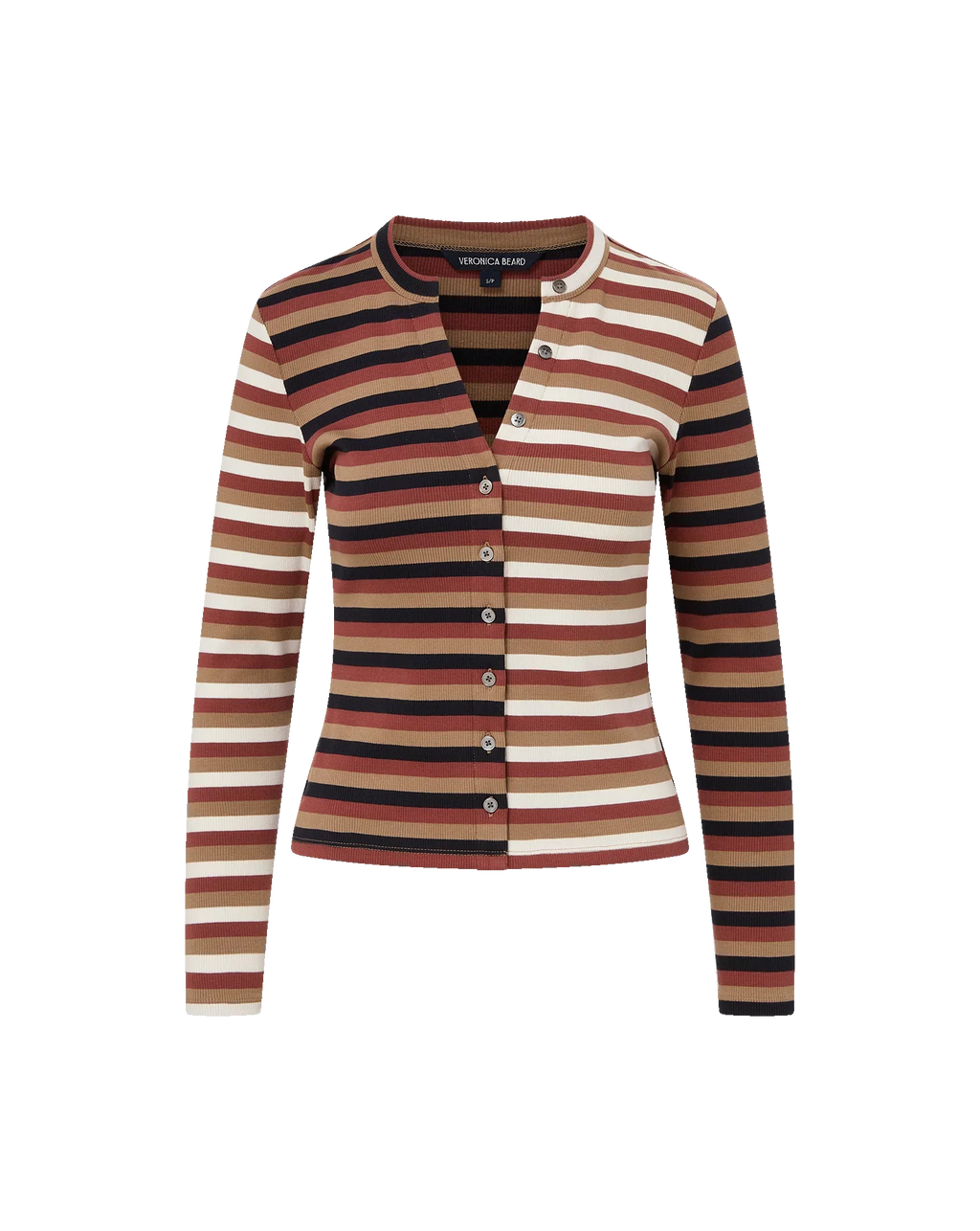 Dilia Striped Button-Down T-Shirt