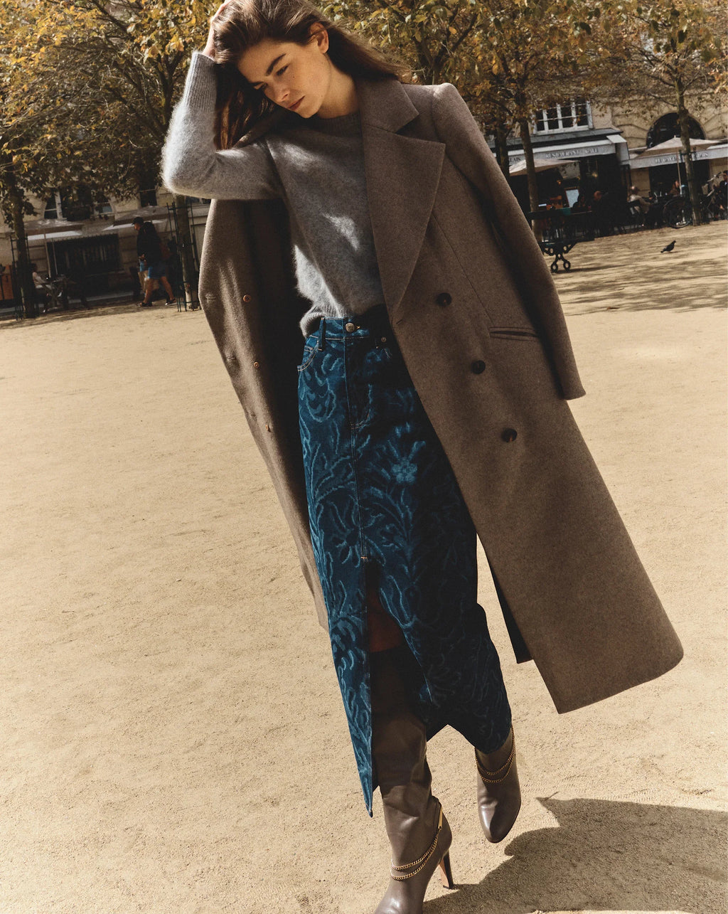 Devorah Denim Maxi Skirt