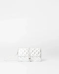 Silver Leather Astor Convertible Crossbody