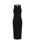 Jordyn Embellished-Collar Midi Dress