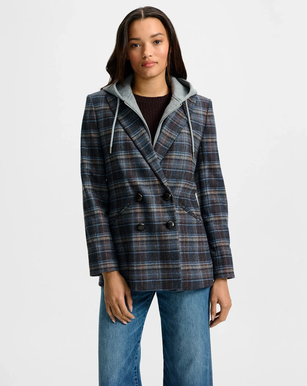 Oria Plaid Dickey Jacket