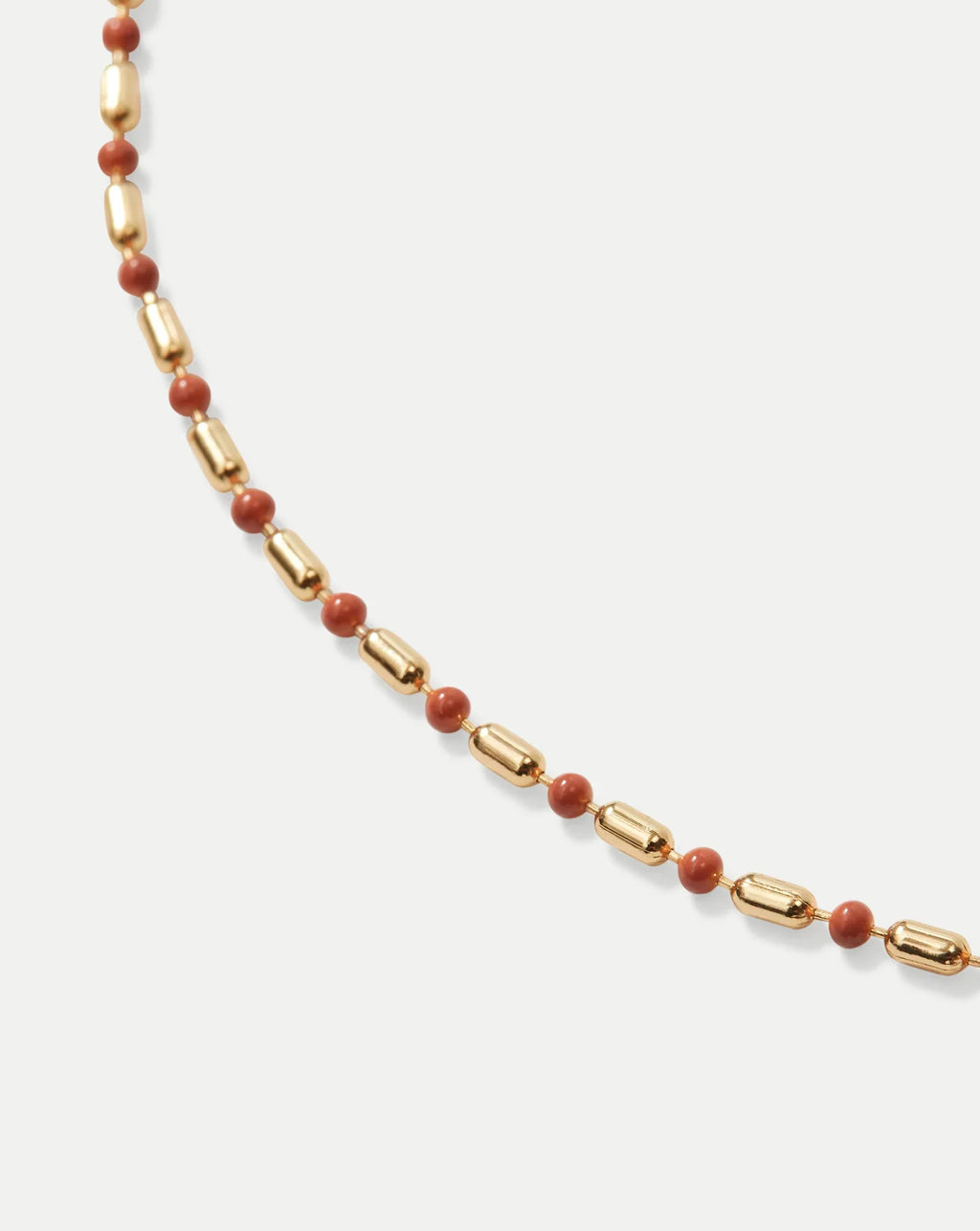 Enamel Bead Chain Necklace