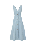 Lou Pleated Midi Dress
