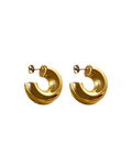 Gold Juliet Chubby Hoop Earrings